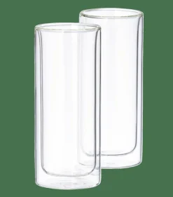CASA RELAX Verres Double Paroi Set De 2 30 CL Transparent* Verres À Café|Verres À Thé