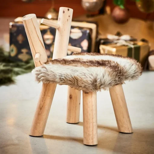 CASA RUDOLF Tabouret Naturel*Enfant Kids|Meubles Pour Enfants