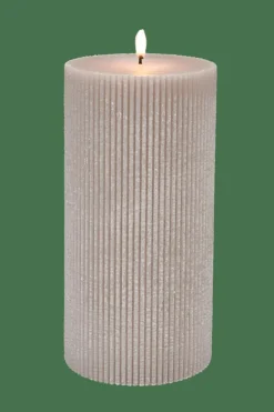 CASA RUSTIC Rib Bougie Gris* Bougies