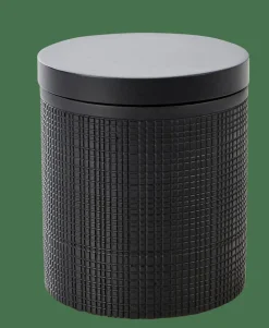 CASA SAMOURAI Boîte à Coton Avec Couvercle Noir* Accessoires Lavabo