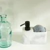 CASA SHADOW Distributeur Savon Avec éponge Noir, Blanc* Faire La Vaisselle