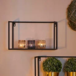 CASA SHORP Étagère à Suspendre Noir* Étagères Murales