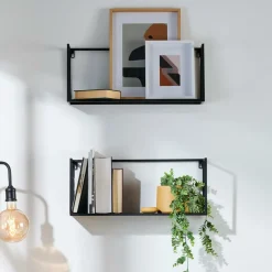 CASA SHORP Étagère à Suspendre Noir* Étagères Murales