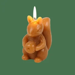 CASA SQUIRREL Bougie écureuil Brun* Bougies|Automne