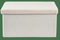 CASA STOR Avec Rangement Blanc* Kids|Poufs De Rangement