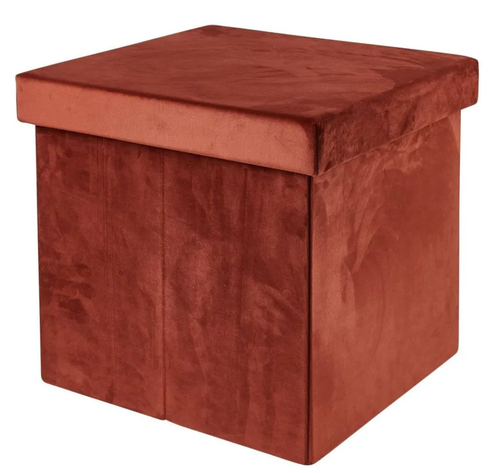 CASA STOR Pouf Pliable Avec Rangement Bordeaux* Kids|Poufs De Rangement