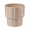 CASA STRIPES Pot De Fleurs Sable* Pots De Fleurs