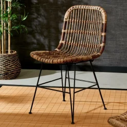 CASA SUMATRA Chaise Noir, Brun* Chaises De Salle À Manger