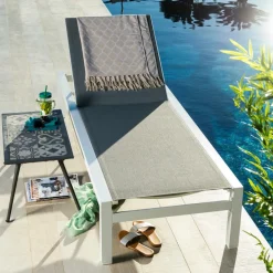 CASA SYDNEY Chaise Longue Blanc* Chaises Longues