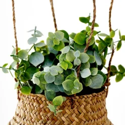 CASA TERRA Pot Avec Plante Blanc, Vert* Plantes Artificielles