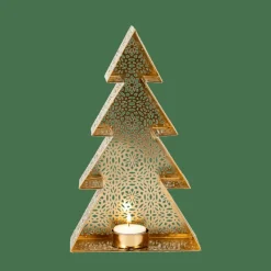 CASA TREE Support Bougie Chauffe-plat Doré* Porte-Bougies