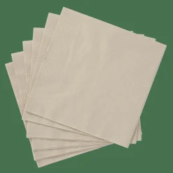 CASA UNI Set De 20 Serviettes Beige* Serviettes