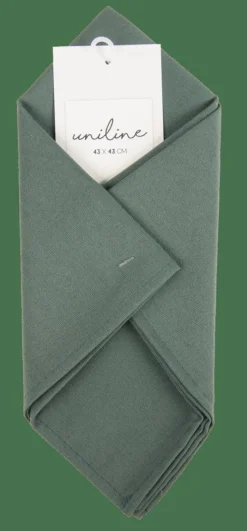 CASA UNILINE Serviette Vert Foncé* Serviettes