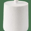 CASA WHITE ELEGANCE Boîte à Coton Avec Couvercle Blanc* Accessoires Lavabo