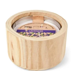 CASA WOOD Recharge Bougie De Jardin Mauve* Bougies De Jardin