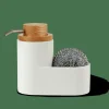 CASA YOKO Distributeur De Savon Avec éponge Blanc* Accessoires Lavabo
